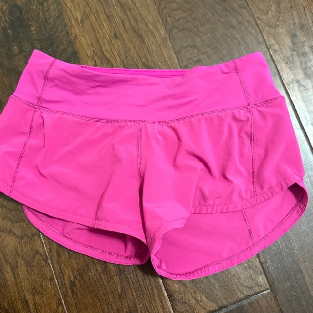 Lululemon Magenta Speed up Shorts Size 2
